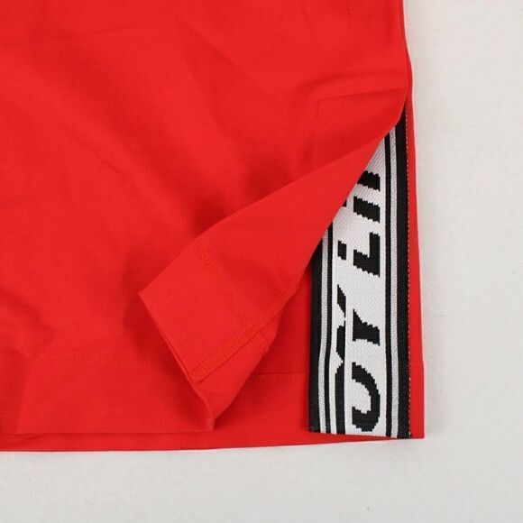 Gizia Sport M2C017 Hooded Athletic Blouse With Mesh Shoulders In Red - Women's 4 - Picture 9 of 15